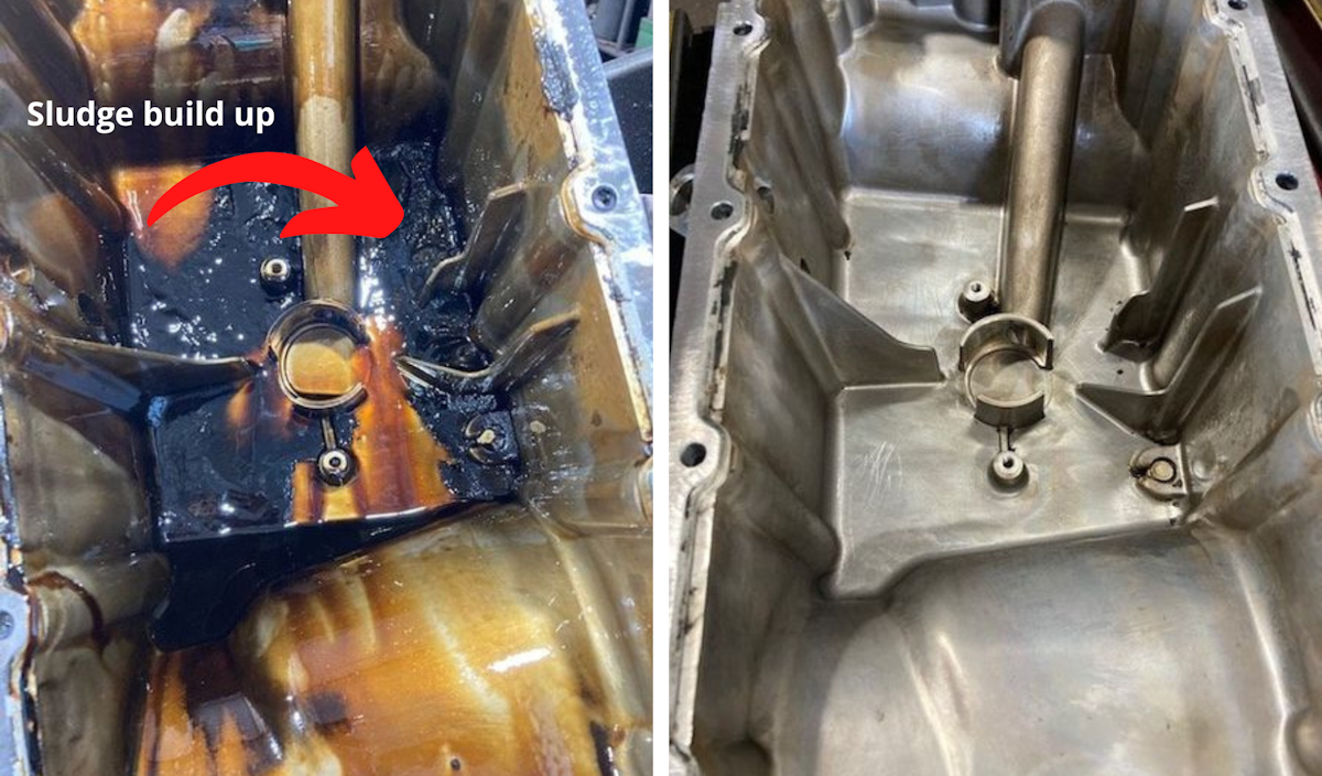 Small amounts of oil sludge is manageable during regluar oil changes, but if servicing is missed excessive build up can cause some serios problems for your car.